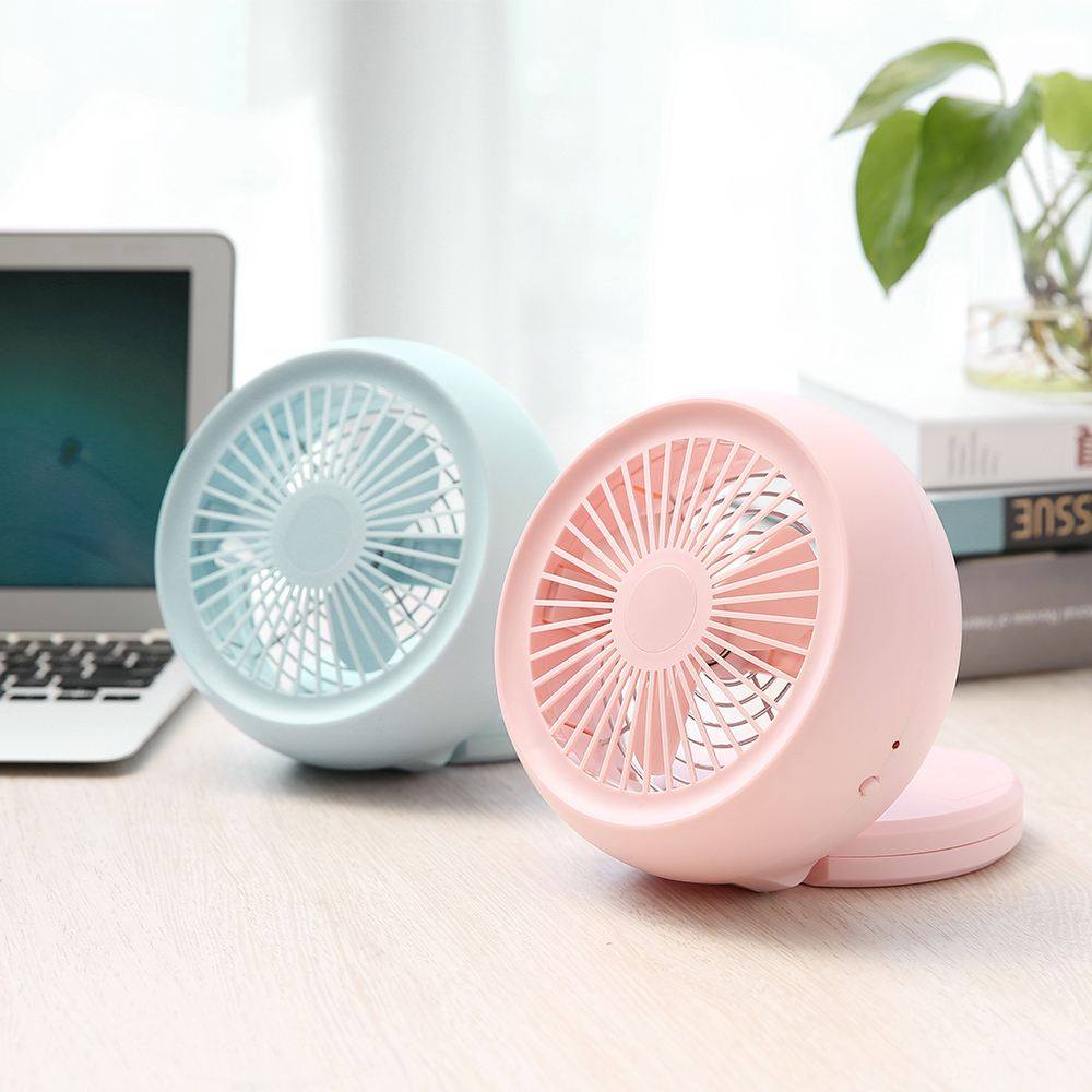 RT042-Portable Desktop Desk usb Custom rgb Table Small Electric Rechargeable Fan